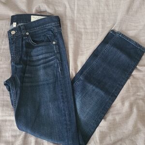 RAG & BONE Women's Dark Blue High Rise Skinny Jeans Size 25